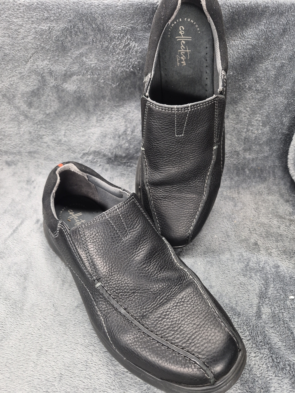 Clarks Cottrell Men’s Size 12 Light Weigh Business Casual Slip On Black